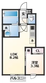 宮城県仙台市青葉区宮町1丁目【アパート】の間取り