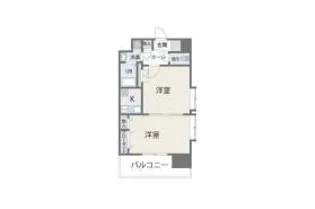 福岡県福岡市博多区豊1丁目【マンション】の間取り