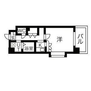 福岡県福岡市東区箱崎1丁目【マンション】の間取り