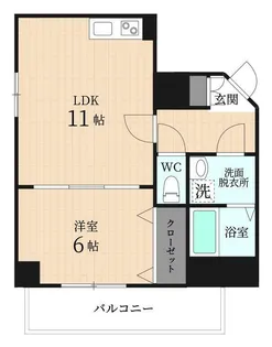 福岡県福岡市博多区住吉3丁目【マンション】の間取り