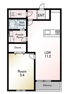 福岡県福岡市博多区東平尾2丁目【アパート】の間取り