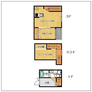 福岡県福岡市東区箱崎ふ頭2丁目【アパート】の間取り