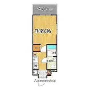 福岡県福岡市博多区美野島2丁目【マンション】の間取り