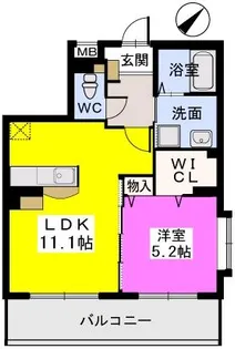 福岡県福岡市南区塩原3丁目【マンション】の間取り