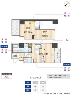 福岡県福岡市博多区大博町【マンション】の間取り