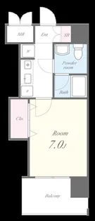 福岡県福岡市中央区平尾4丁目【マンション】の間取り