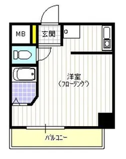 福岡県福岡市中央区春吉1丁目【マンション】の間取り