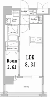 福岡県福岡市東区香椎駅前2丁目【マンション】の間取り