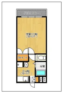 福岡県福岡市中央区大名2丁目【マンション】の間取り