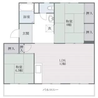 福岡県福岡市南区長丘2丁目【マンション】の間取り
