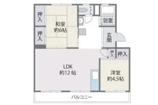 福岡県福岡市南区長丘2丁目【マンション】の間取り