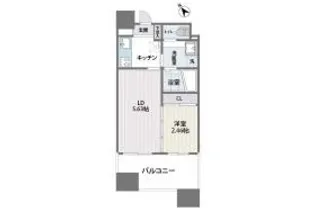 福岡県福岡市中央区平尾1丁目【マンション】の間取り