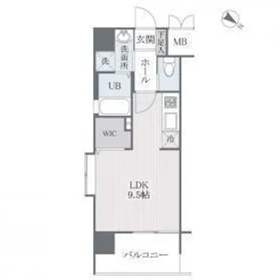 福岡県福岡市中央区高砂2丁目【マンション】の間取り