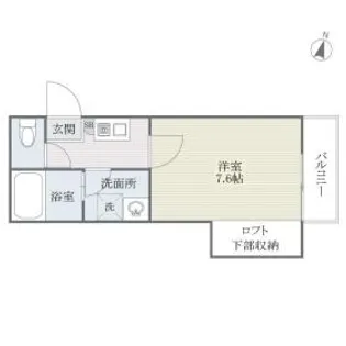 福岡県福岡市南区横手3丁目【アパート】の間取り