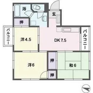 福岡県福岡市城南区鳥飼4丁目【マンション】の間取り