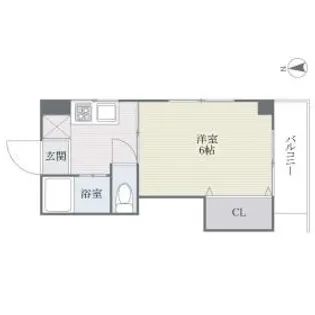 福岡県福岡市中央区黒門【マンション】の間取り