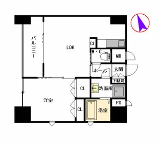 福岡県福岡市南区井尻4丁目【マンション】の間取り