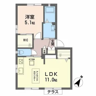 福岡県福岡市城南区堤1丁目【アパート】の間取り