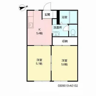 福岡県福岡市城南区堤1丁目【アパート】の間取り