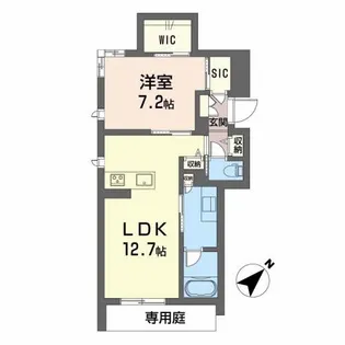 福岡県福岡市中央区白金1丁目【マンション】の間取り