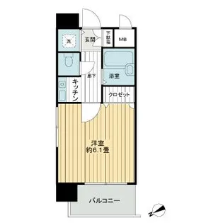 福岡県福岡市中央区黒門【マンション】の間取り