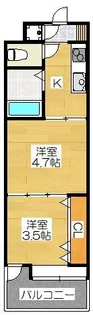 福岡県福岡市博多区博多駅南2丁目【マンション】の間取り