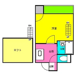 福岡県福岡市中央区今川1丁目【マンション】の間取り