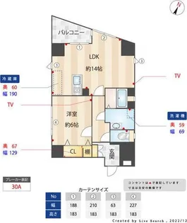 イーグル薬院参番館【701号室】の間取り