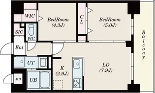 S-RESIDENCE名島【4階】の間取り