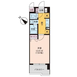 クリエイティブハイツ春日原【302号室】の間取り
