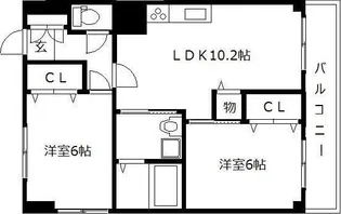 坂口ビル【303号室】の間取り