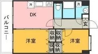 ラ・フェリーチェ和白【507号室】の間取り