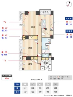 フローラ薬院【4階】の間取り