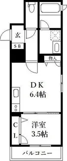 シャーメゾン大橋【3階】の間取り