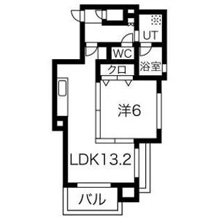 ティファーナ高宮【8階】の間取り