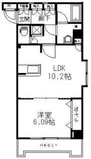 リベラいわき【3階】の間取り