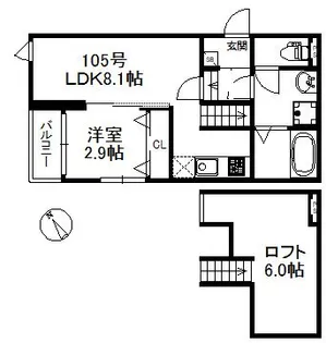 グランヒル九産大前 684【1階】の間取り