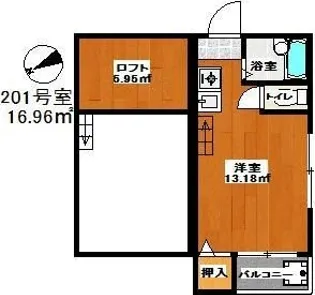 メイプルアーリー【2階】の間取り