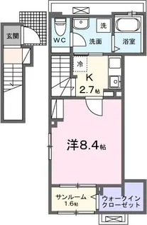 ルーチェット【202号室】の間取り