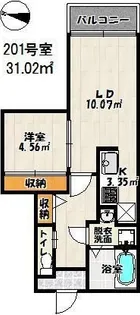 ベリー箱崎【2階】の間取り