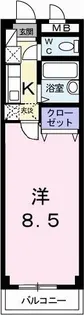 サンクレ−ジュⅢ【202号室】の間取り