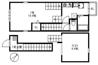 リックメゾン千早 464【2階】の間取り