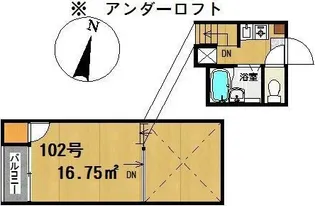 アイブルー天神南【1階】の間取り