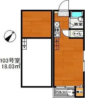 コーポ和幸【1階】の間取り