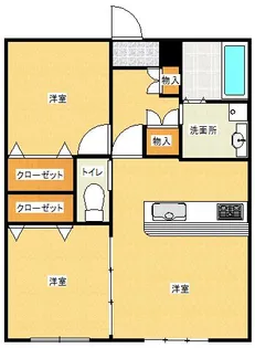 プレシャス長丘【2階】の間取り