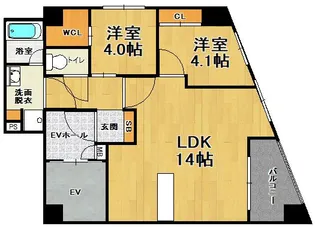 ARCBLISS二日市【8階】の間取り