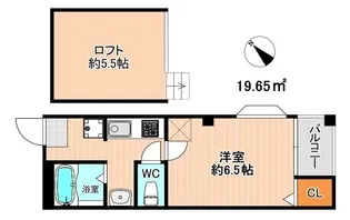 レガリータ天神東Ⅱ【4階】の間取り