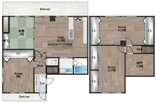 ルシード小阪【5階】の間取り