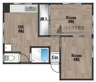 ラフォーレ鴻池元町【2階】の間取り