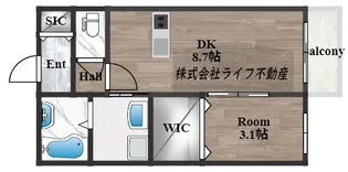 ラヴィ・クレール【1階】の間取り